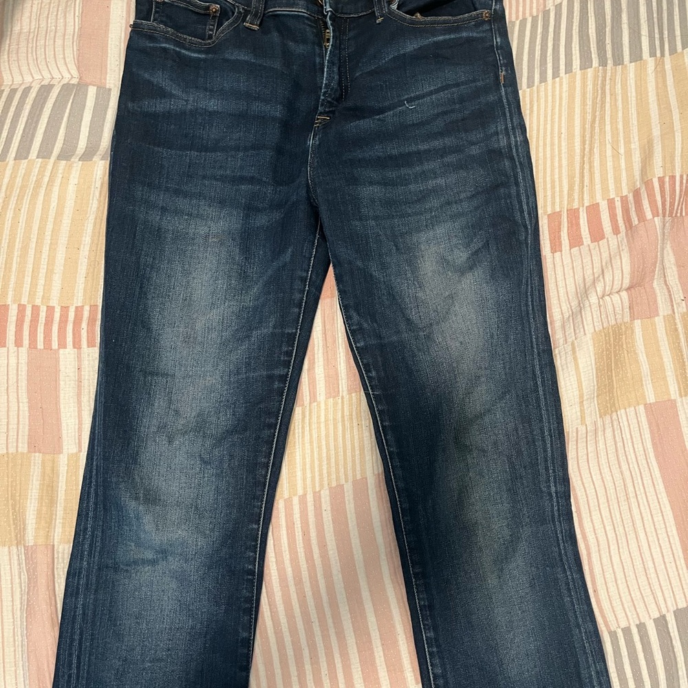 J. Crew Dark Blue Straight Jeans